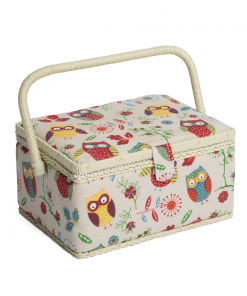 Owl Print Sewing Box1